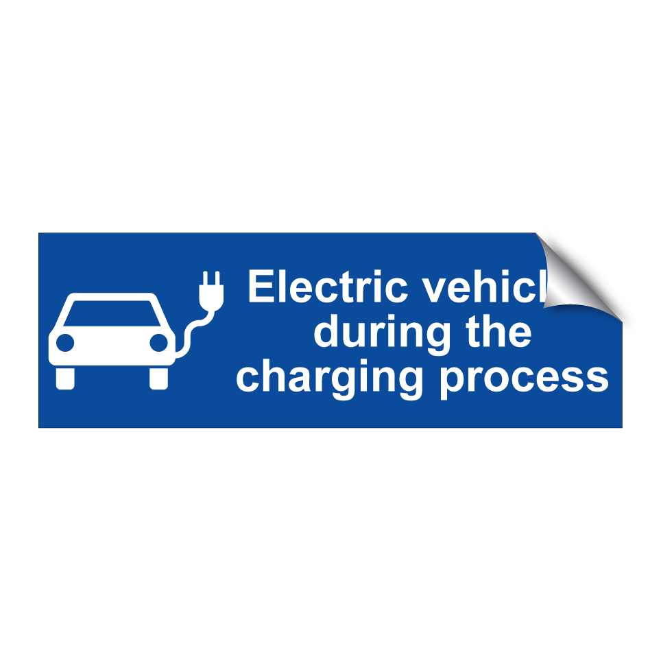 Electric vehicles during the charging process