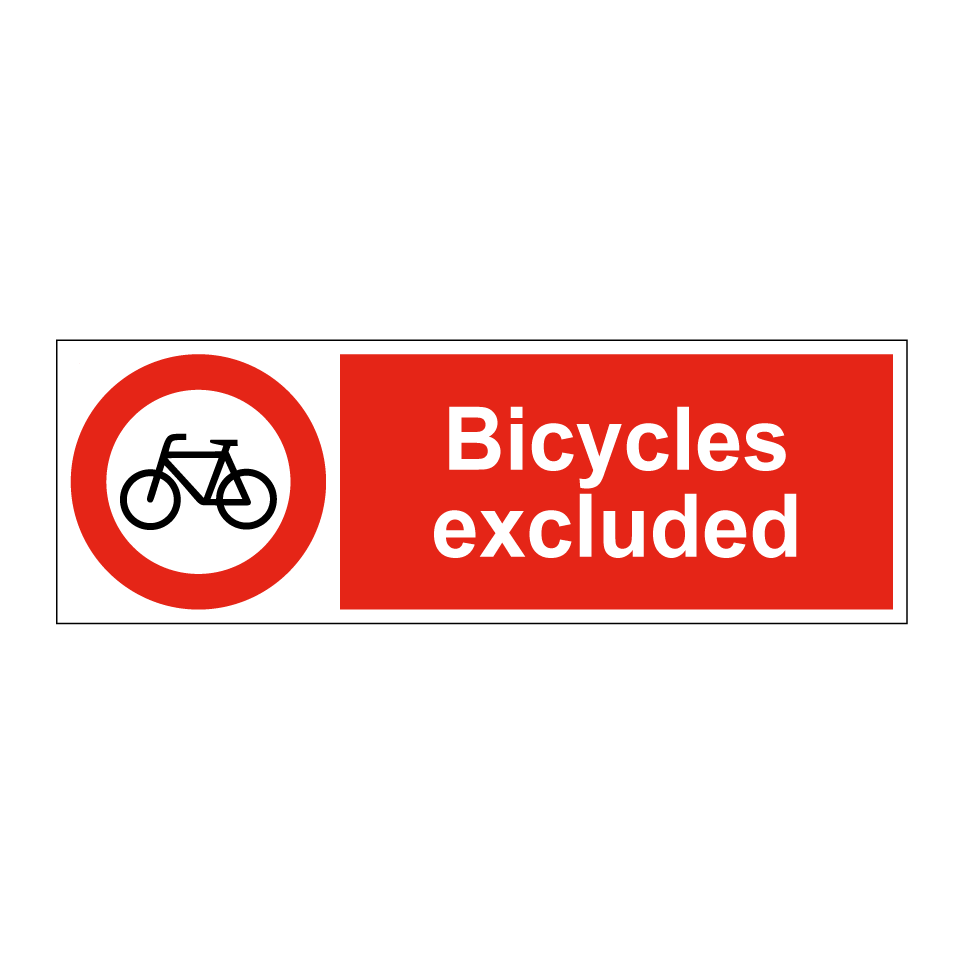 Bicycles excluded