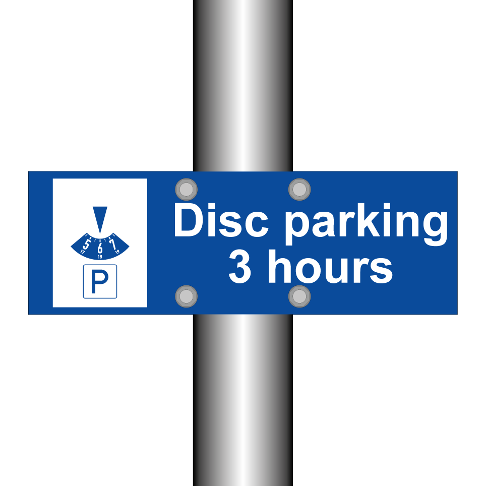 Disc parking 3 hours