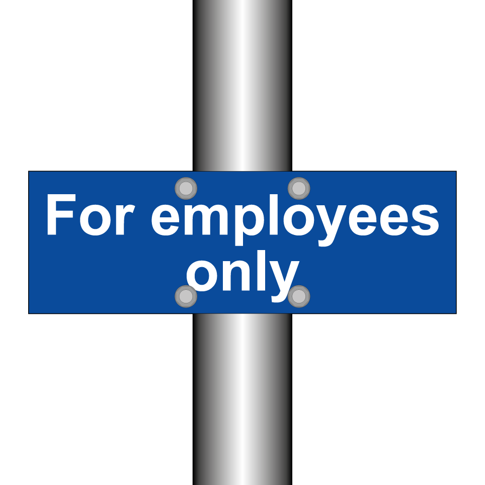 For employees only