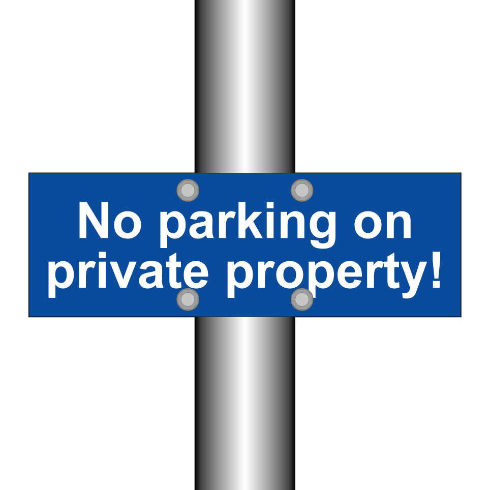 No parking on private property!