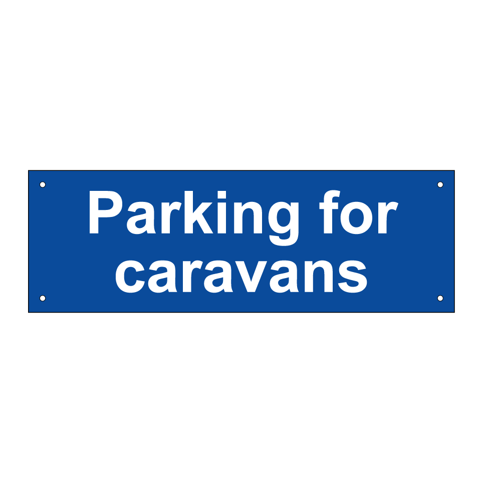 Parking for caravans