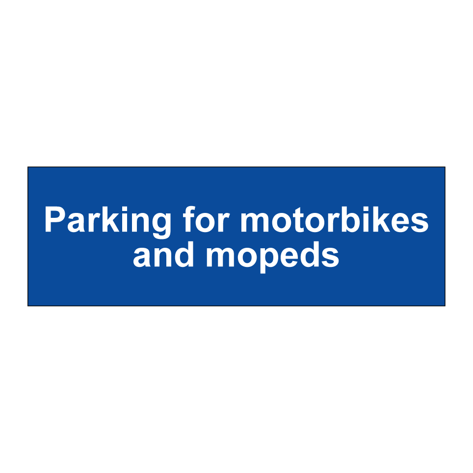 Parking for motorbikes and mopeds