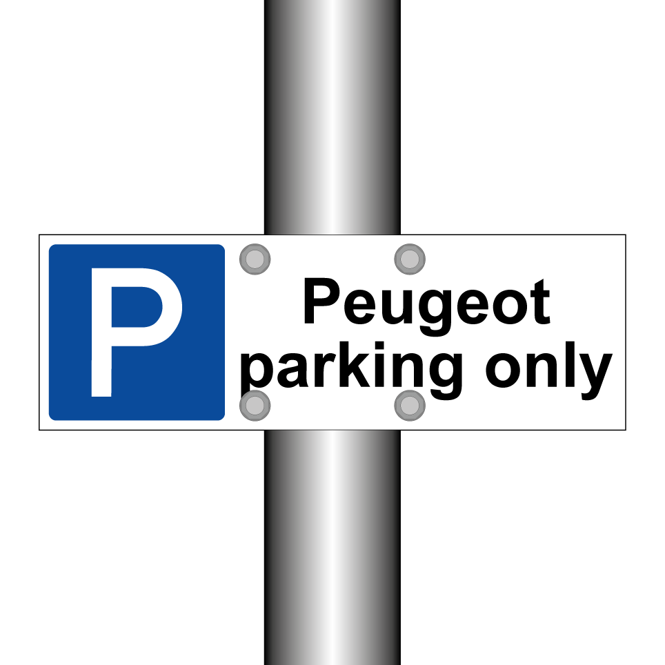 Peugeot parking only