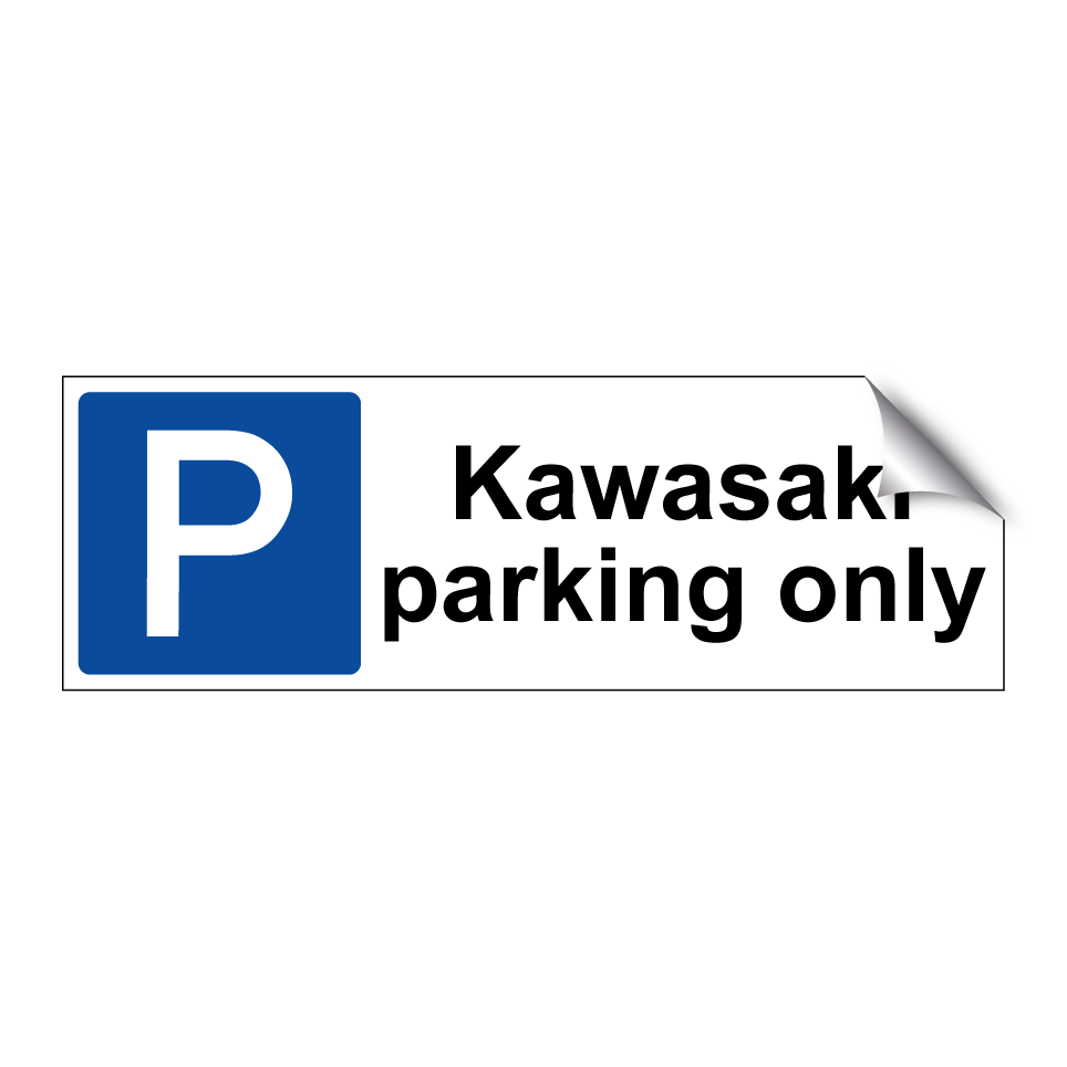 Kawasaki parking only