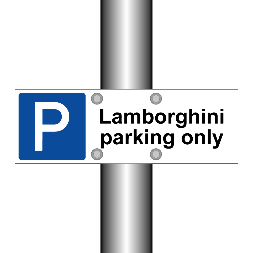 Lamborghini parking only