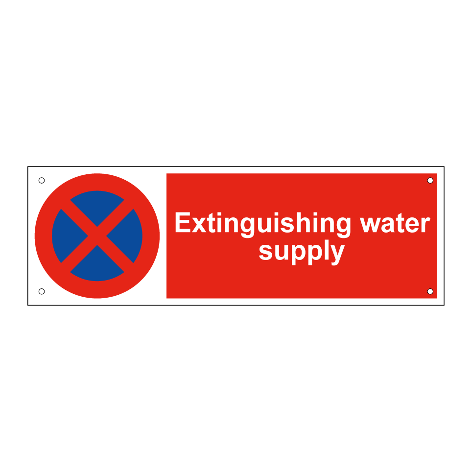 Extinguishing water supply