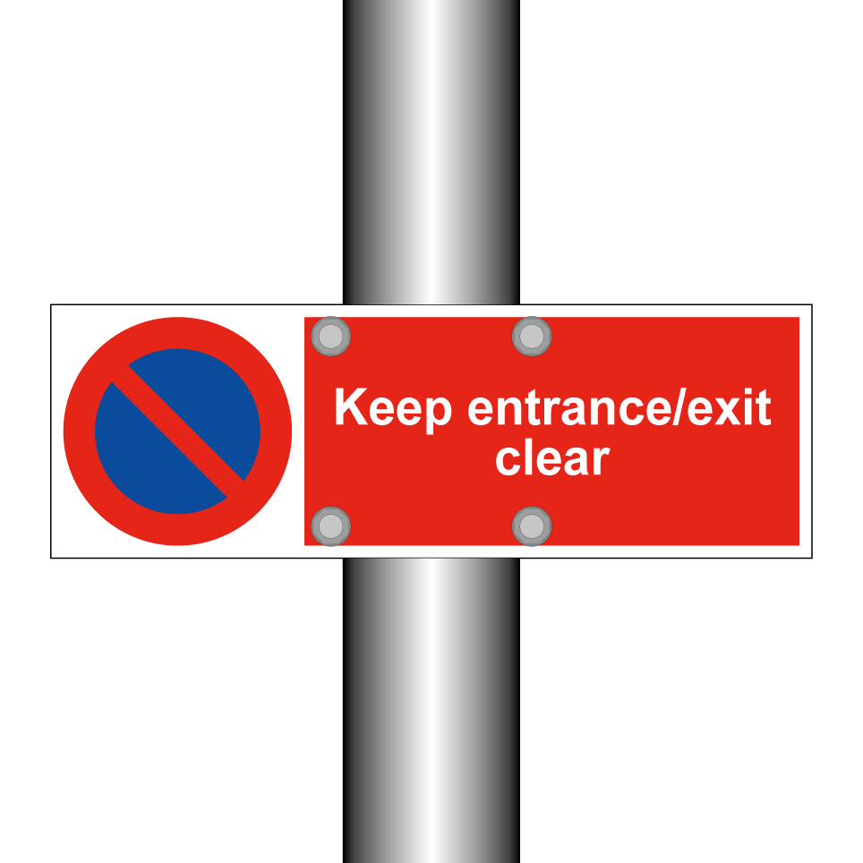 Keep entrance/exit clear