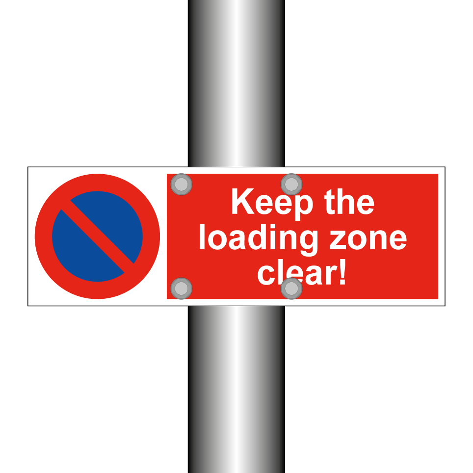 Keep the loading zone clear!