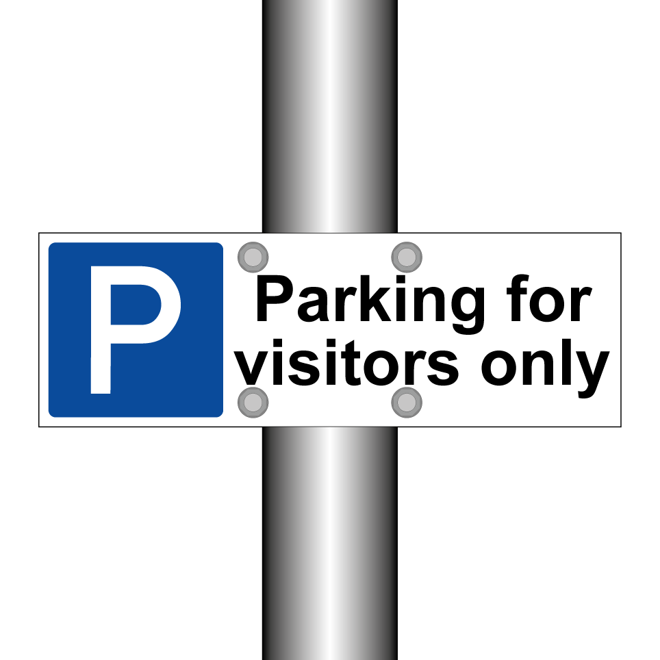 Parking for visitors only