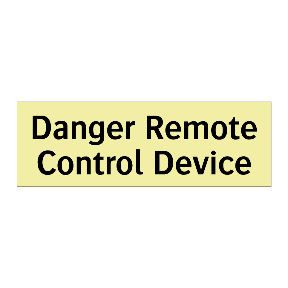 Danger Remote Control Device