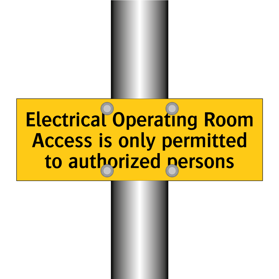 Electrical Operating Room Access is only permitted to authorized persons