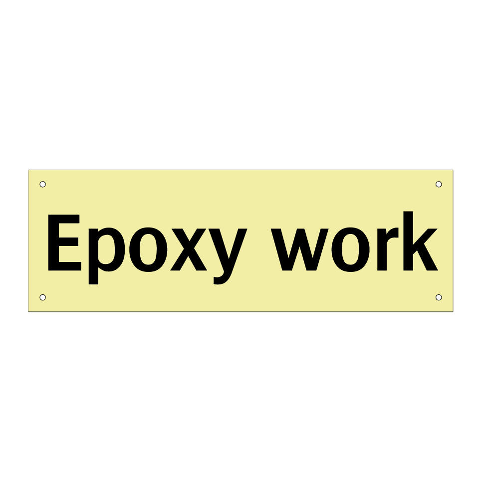 Epoxy work