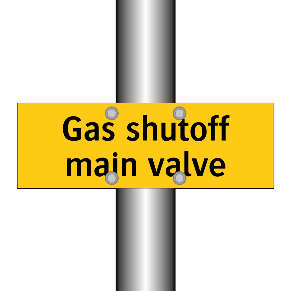 Gas shutoff main valve