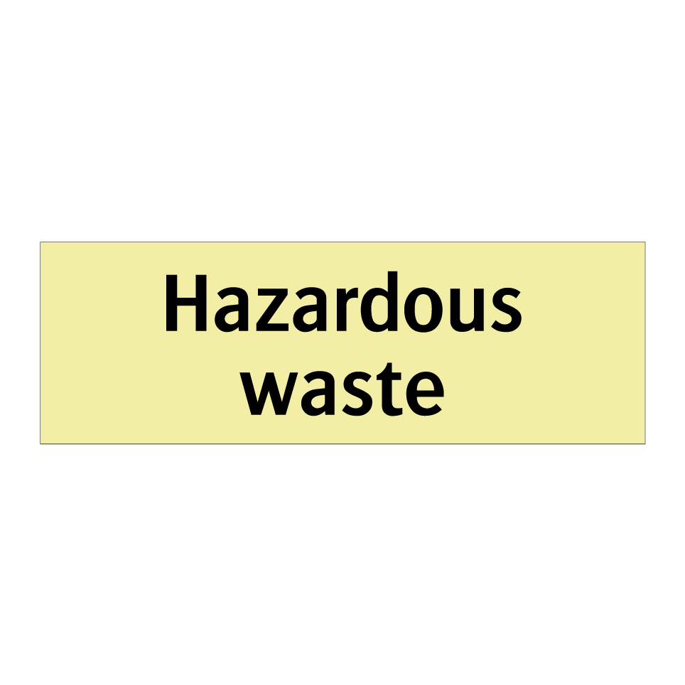 Hazardous waste