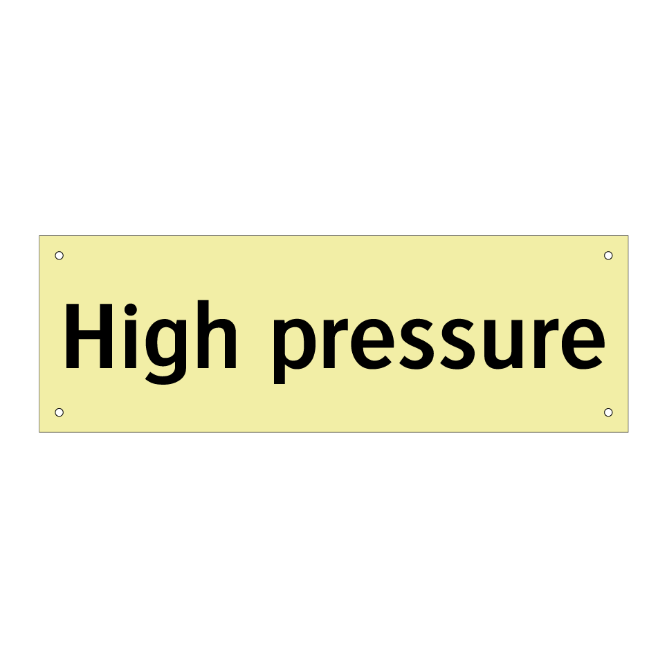High pressure