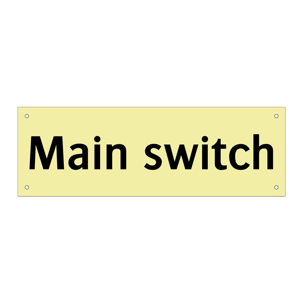 Main switch