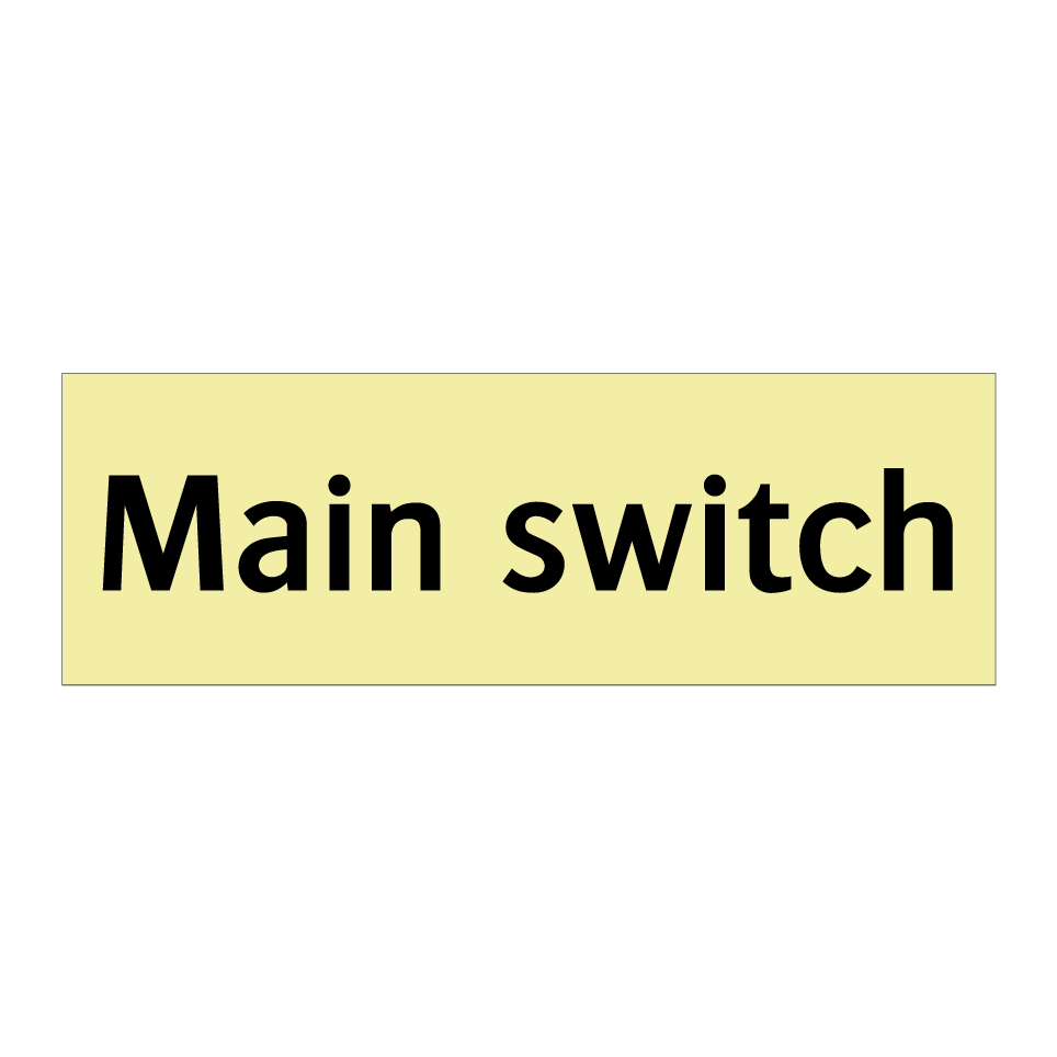 Main switch