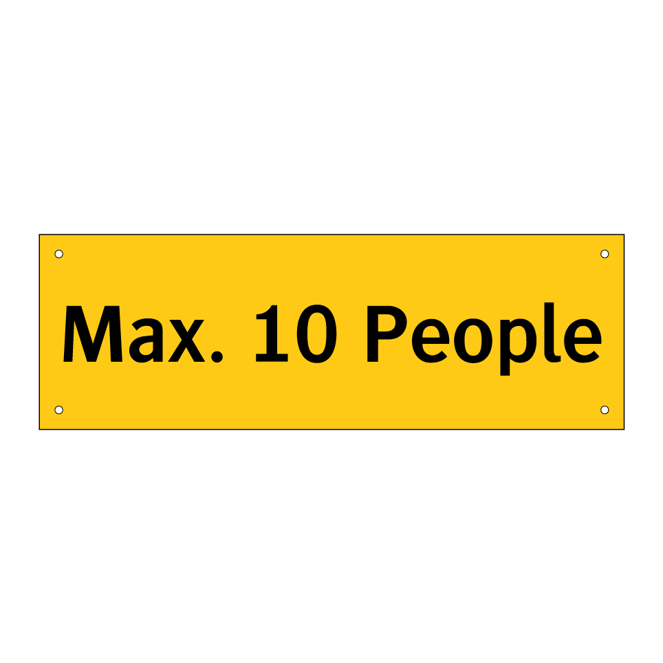 Max. 10 People