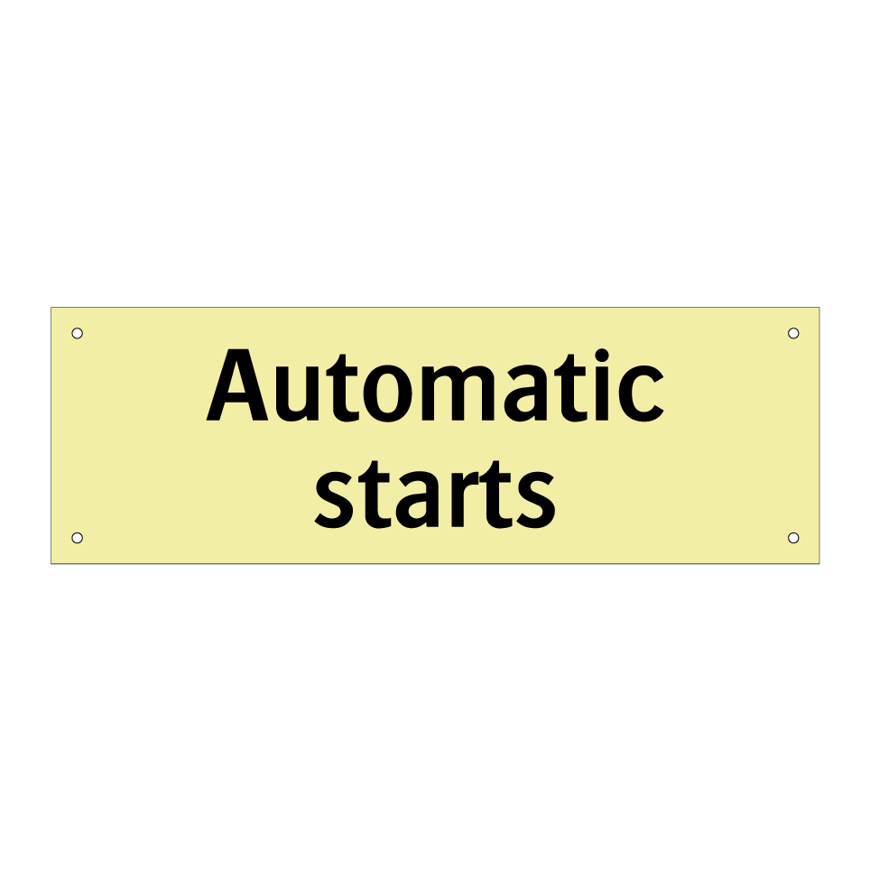 Automatic starts