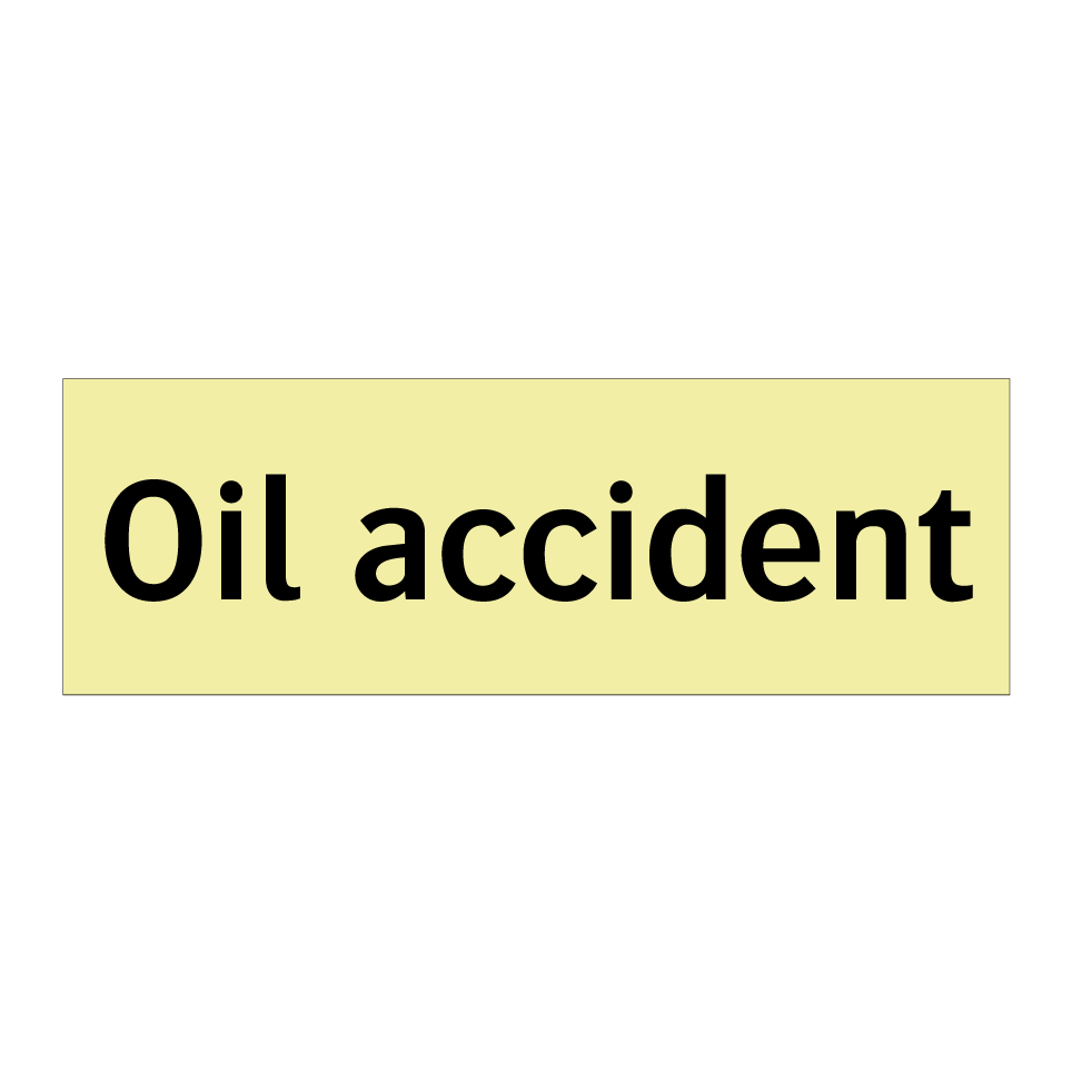 Oil accident