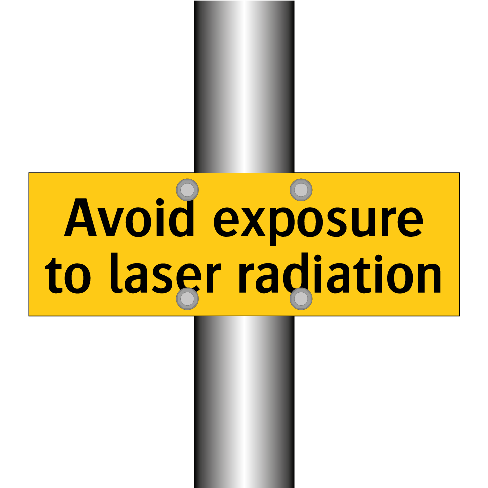 Avoid exposure to laser radiation