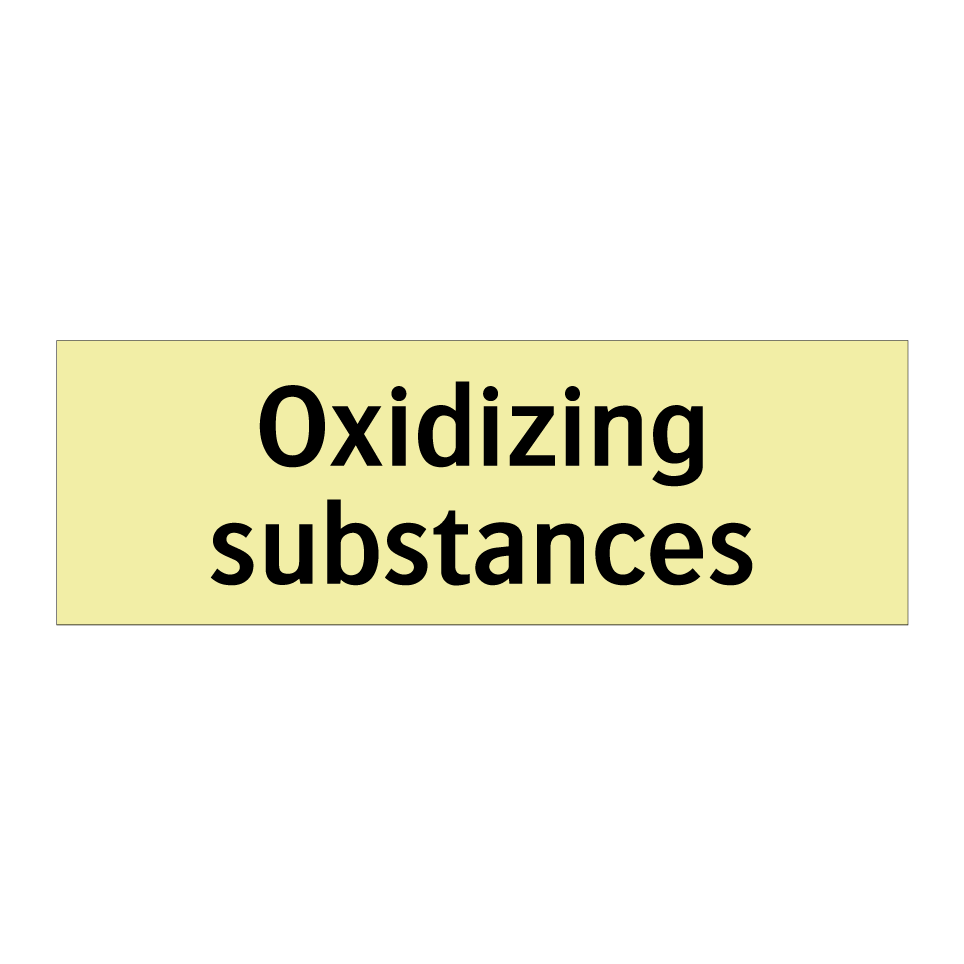 Oxidizing substances