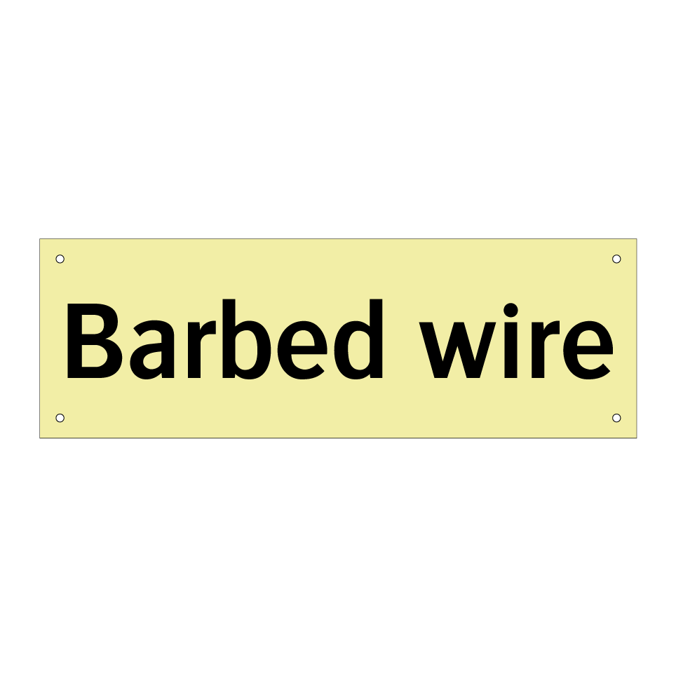 Barbed wire