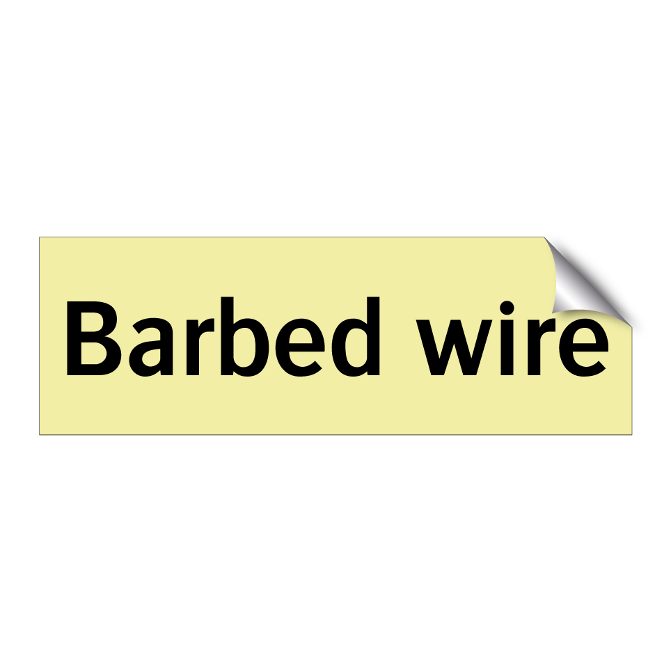 Barbed wire