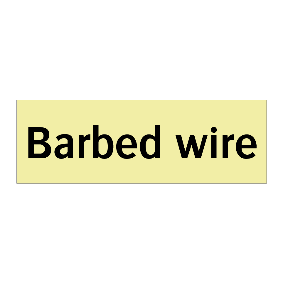 Barbed wire