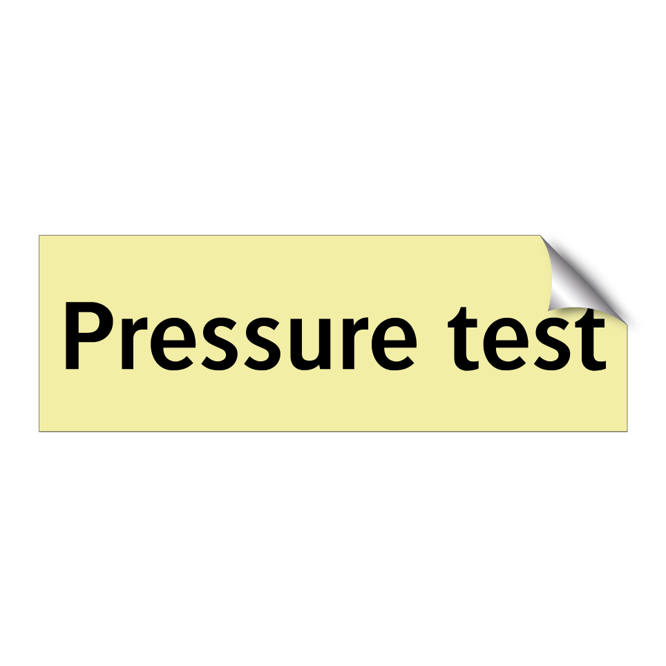 Pressure test
