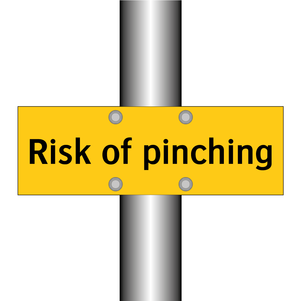 Risk of pinching