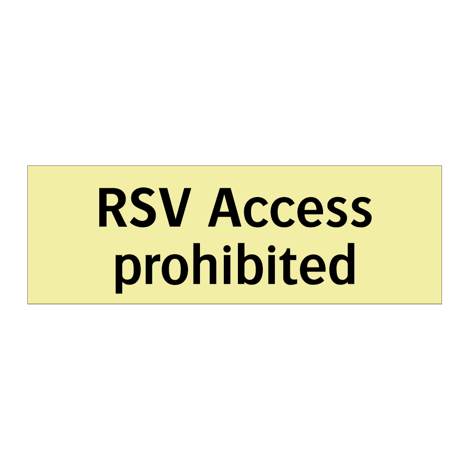 RSV Access prohibited