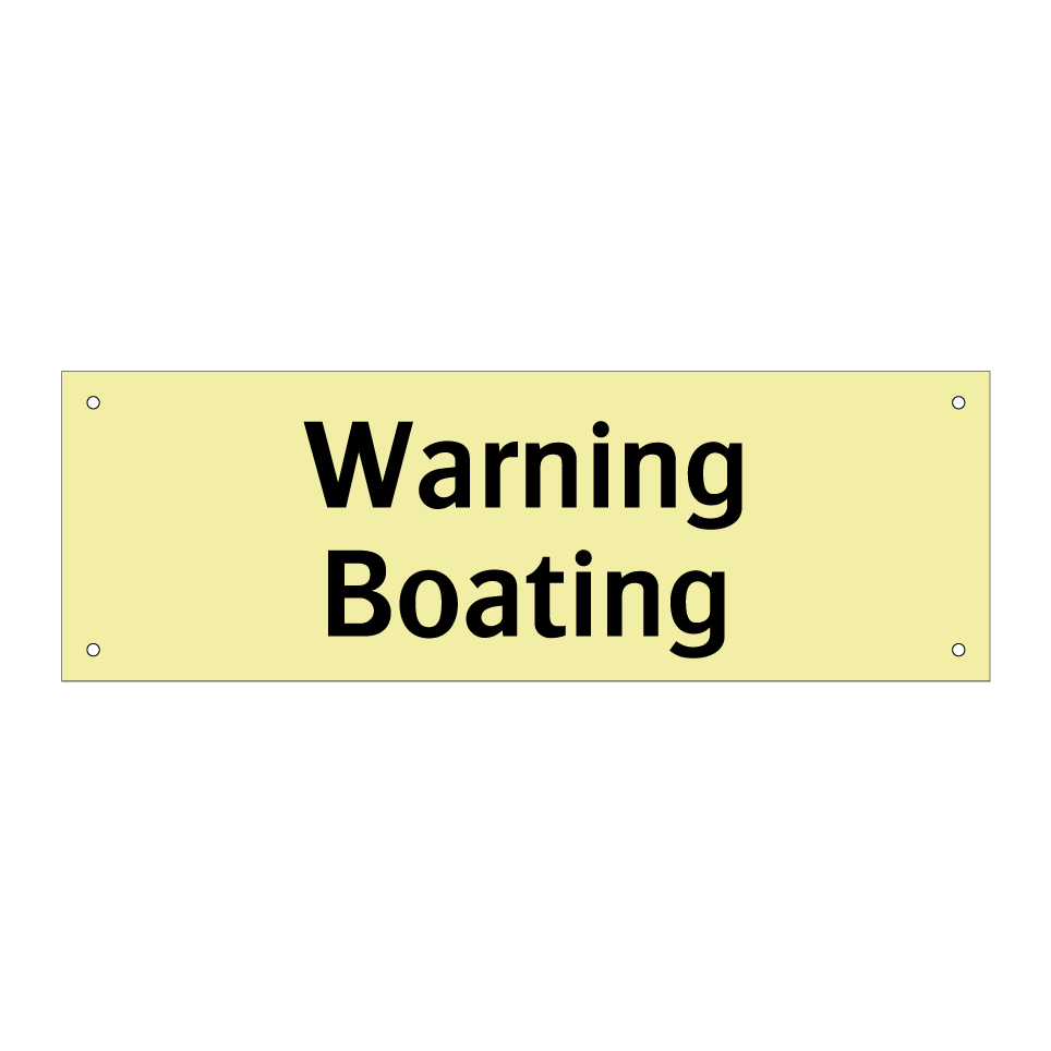 Warning Boating