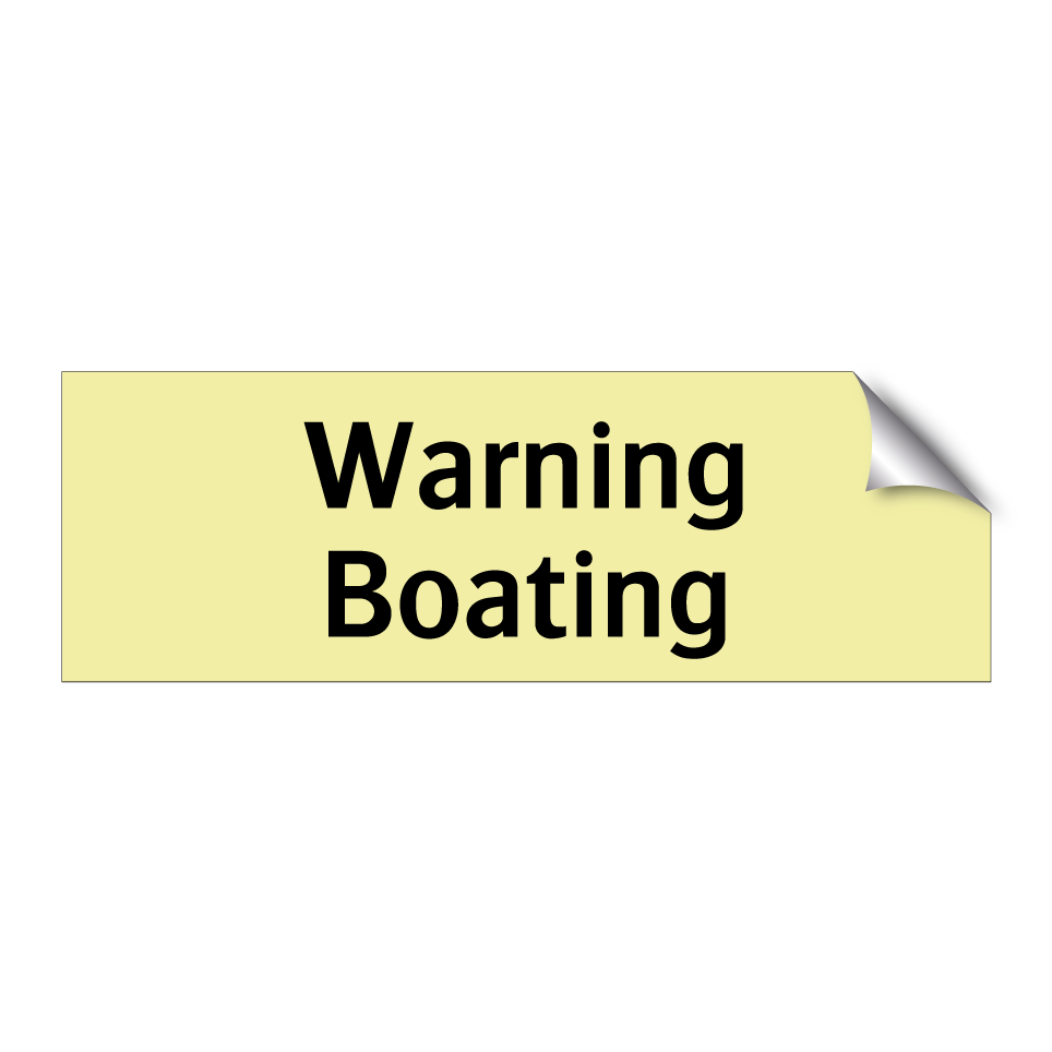 Warning Boating