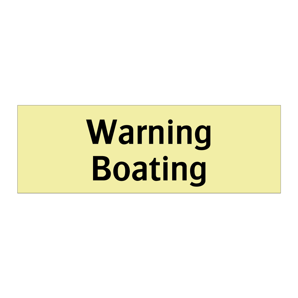 Warning Boating