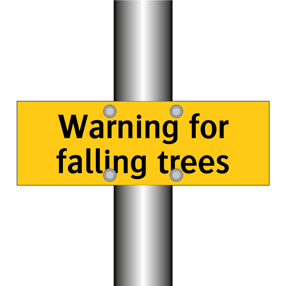 Warning for falling trees