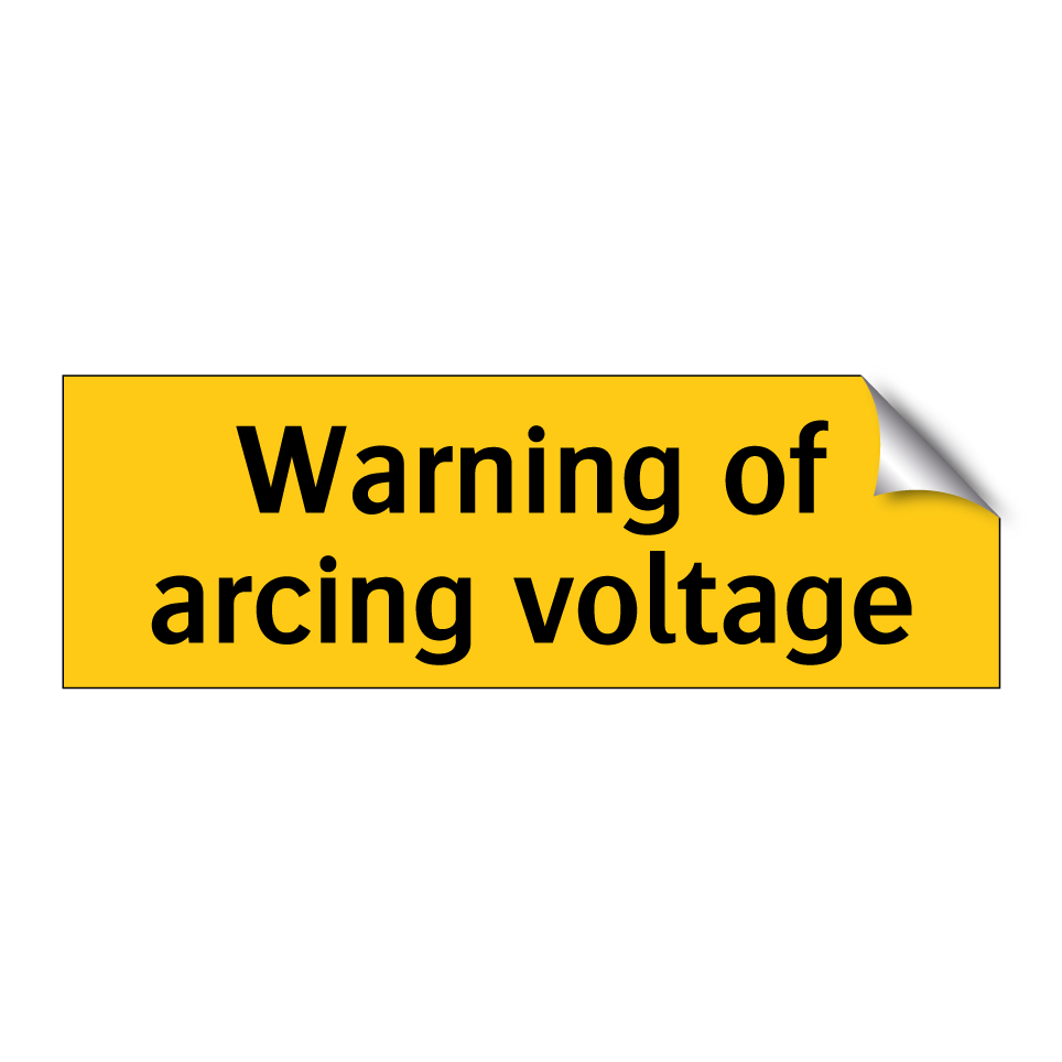 Warning of arcing voltage