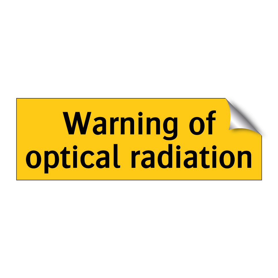 Warning of optical radiation