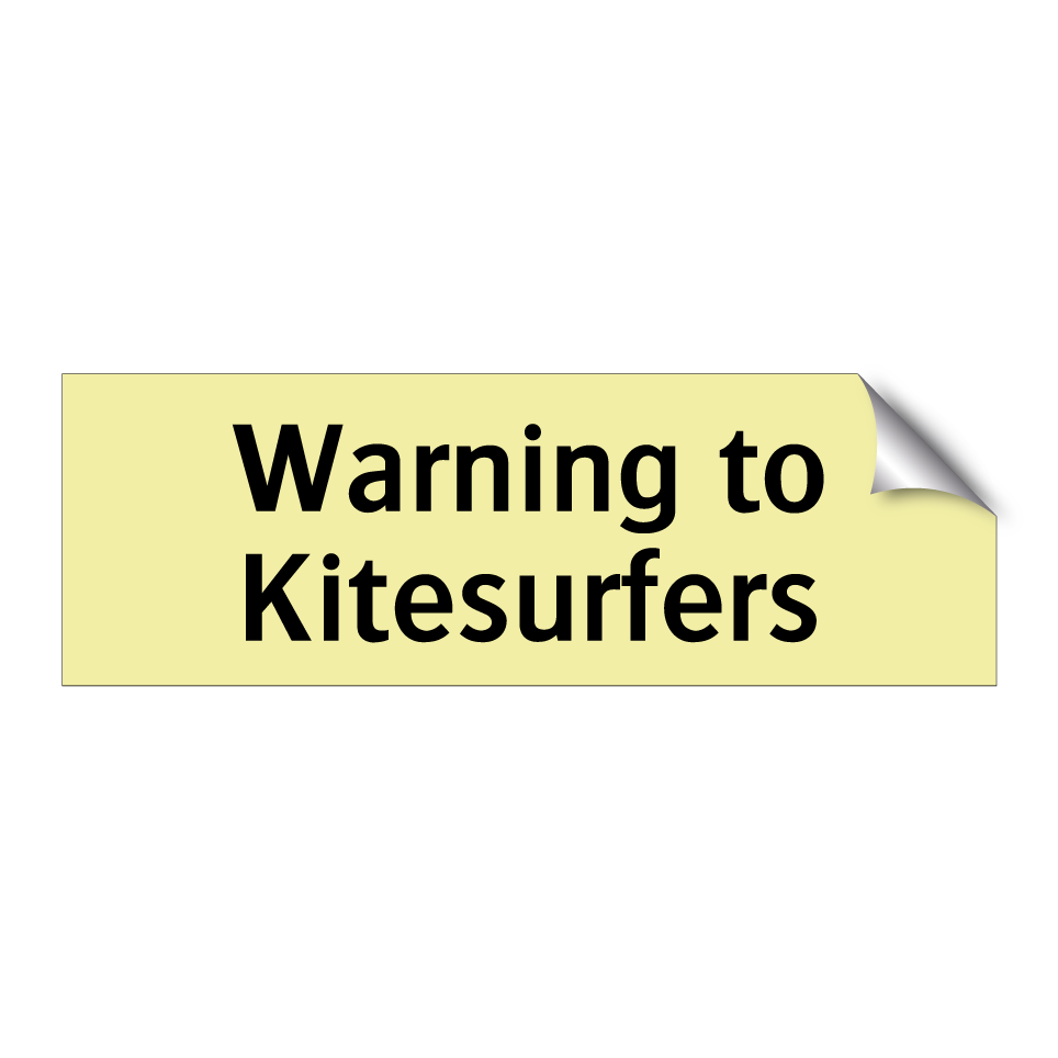 Warning to Kitesurfers