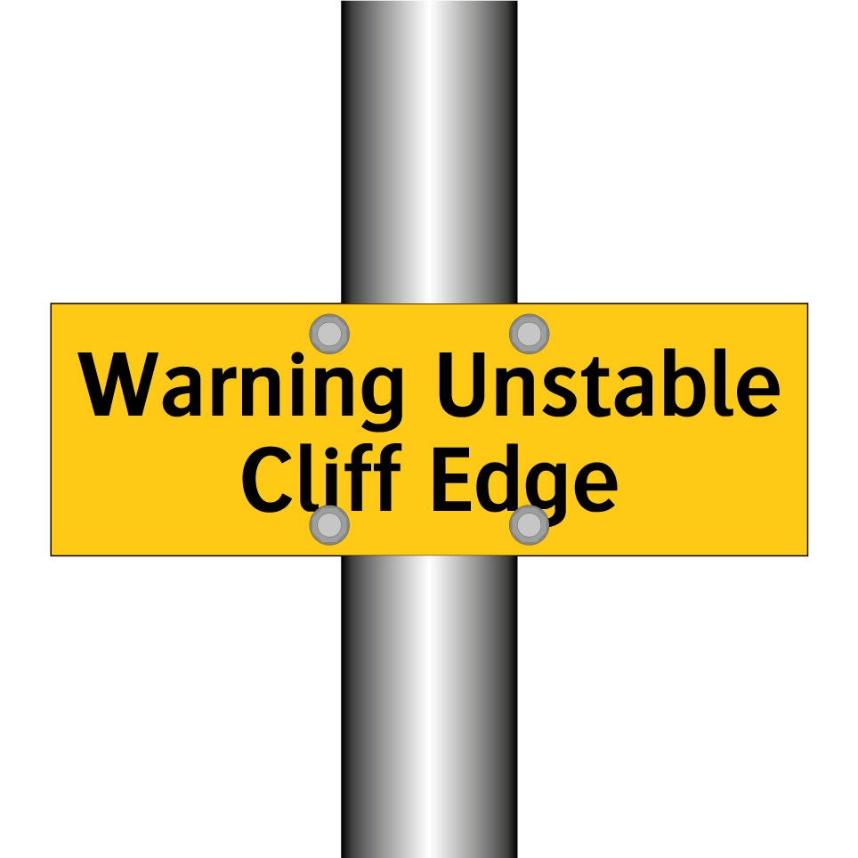 Warning Unstable Cliff Edge