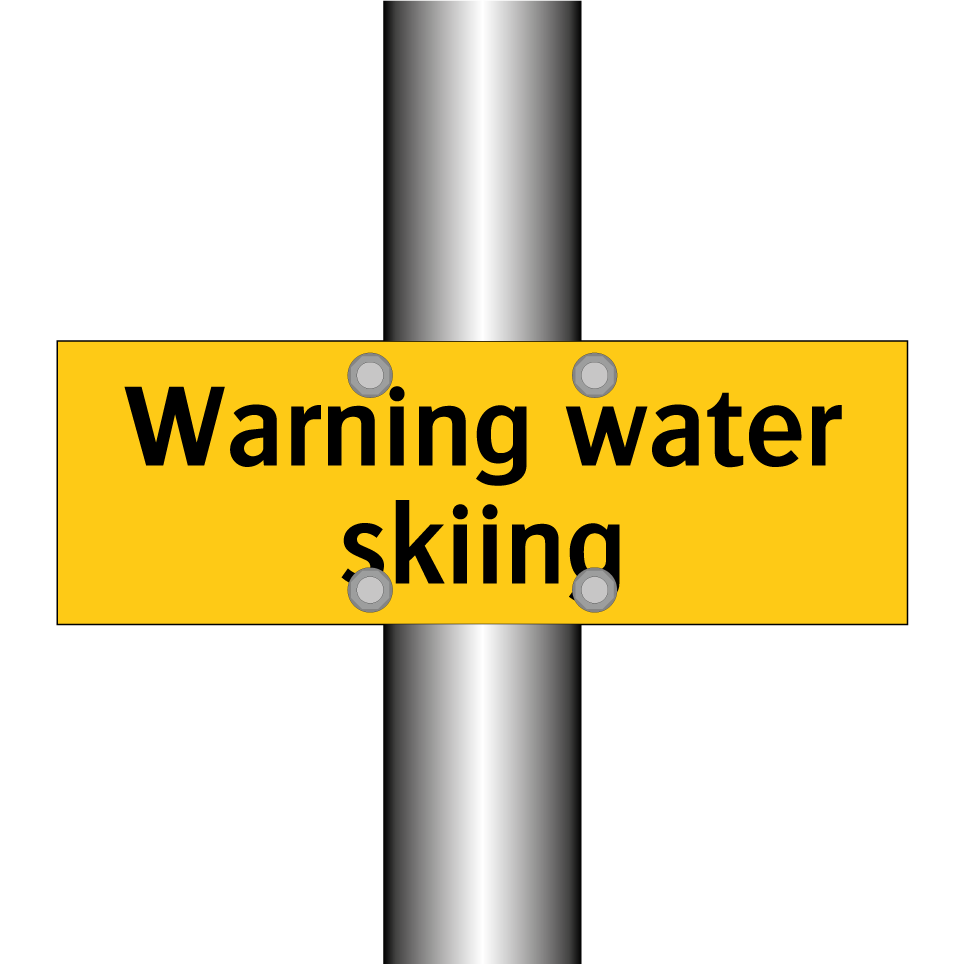 Warning water skiing