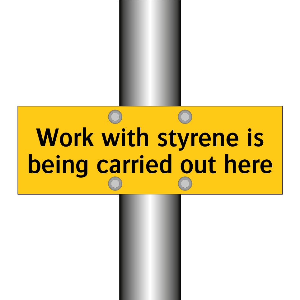Work with styrene is being carried out here