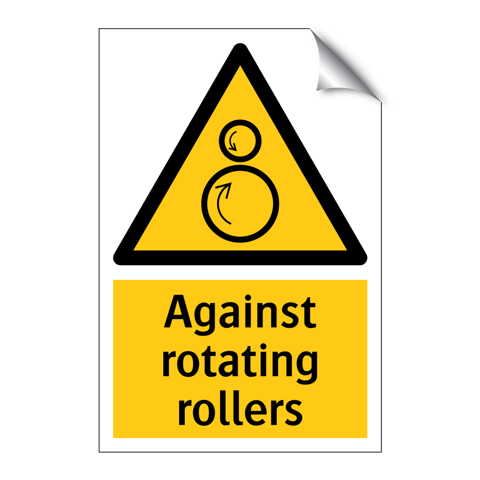 Against rotating rollers