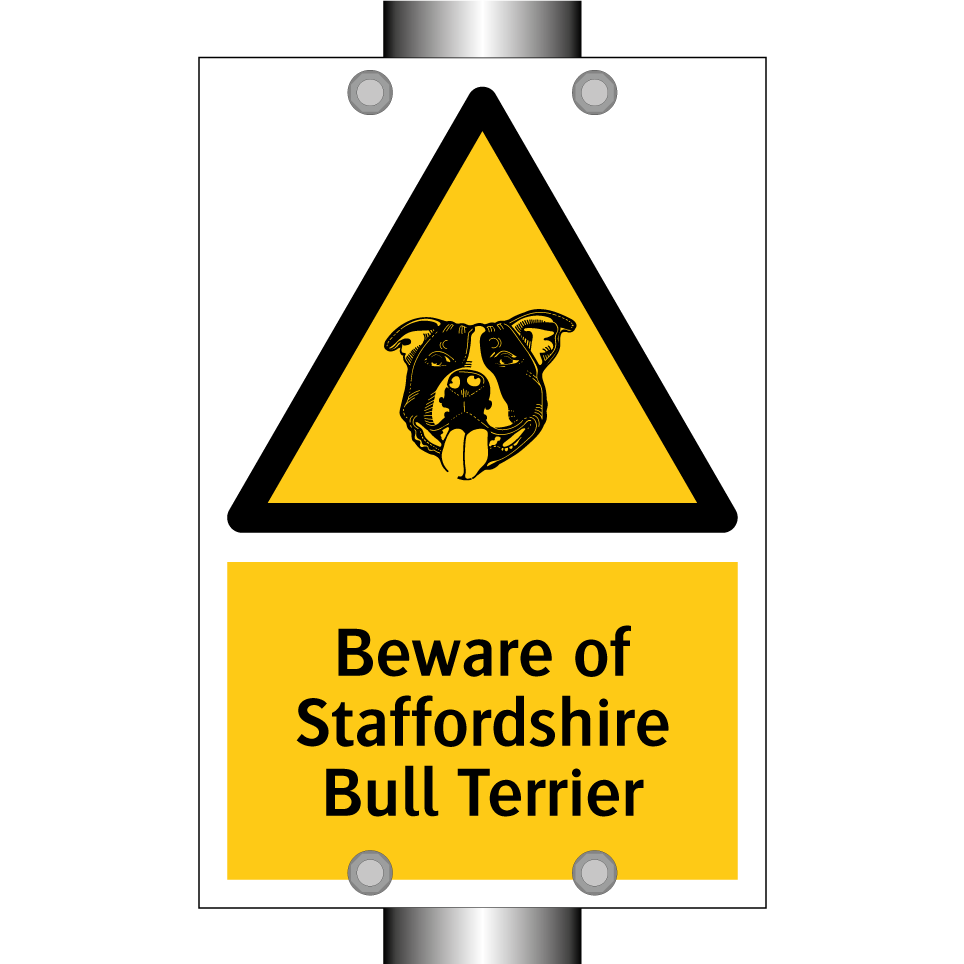 Beware of Staffordshire Bull Terrier