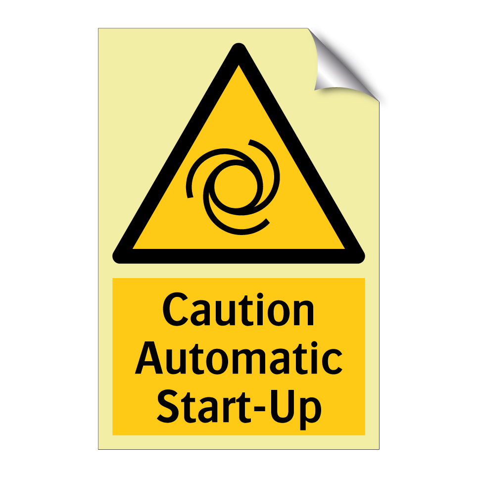 Caution Automatic Start-Up