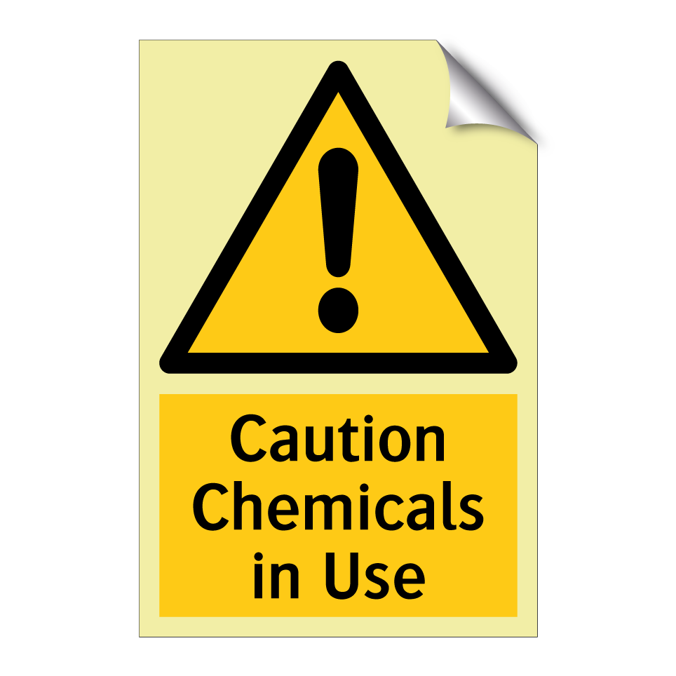 Caution Chemicals in Use