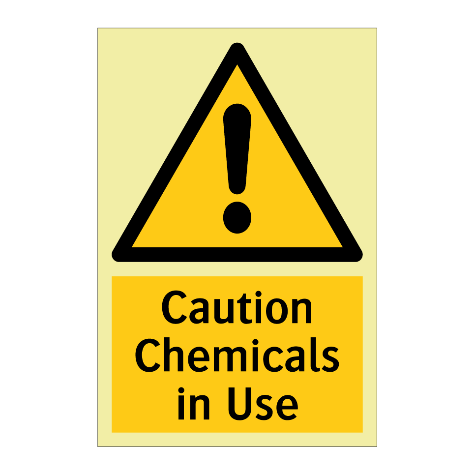 Caution Chemicals in Use