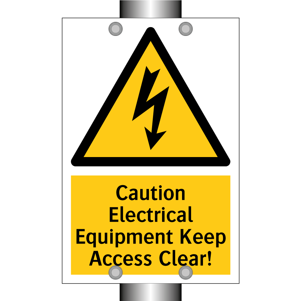 Caution Electrical Equipment Keep Access Clear!