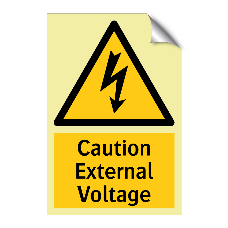 Caution External Voltage